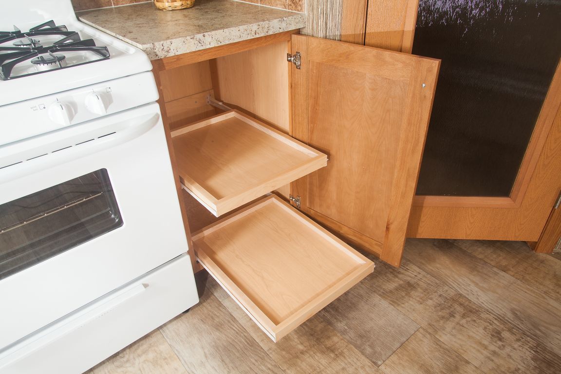 kitchen pull out shelves design
